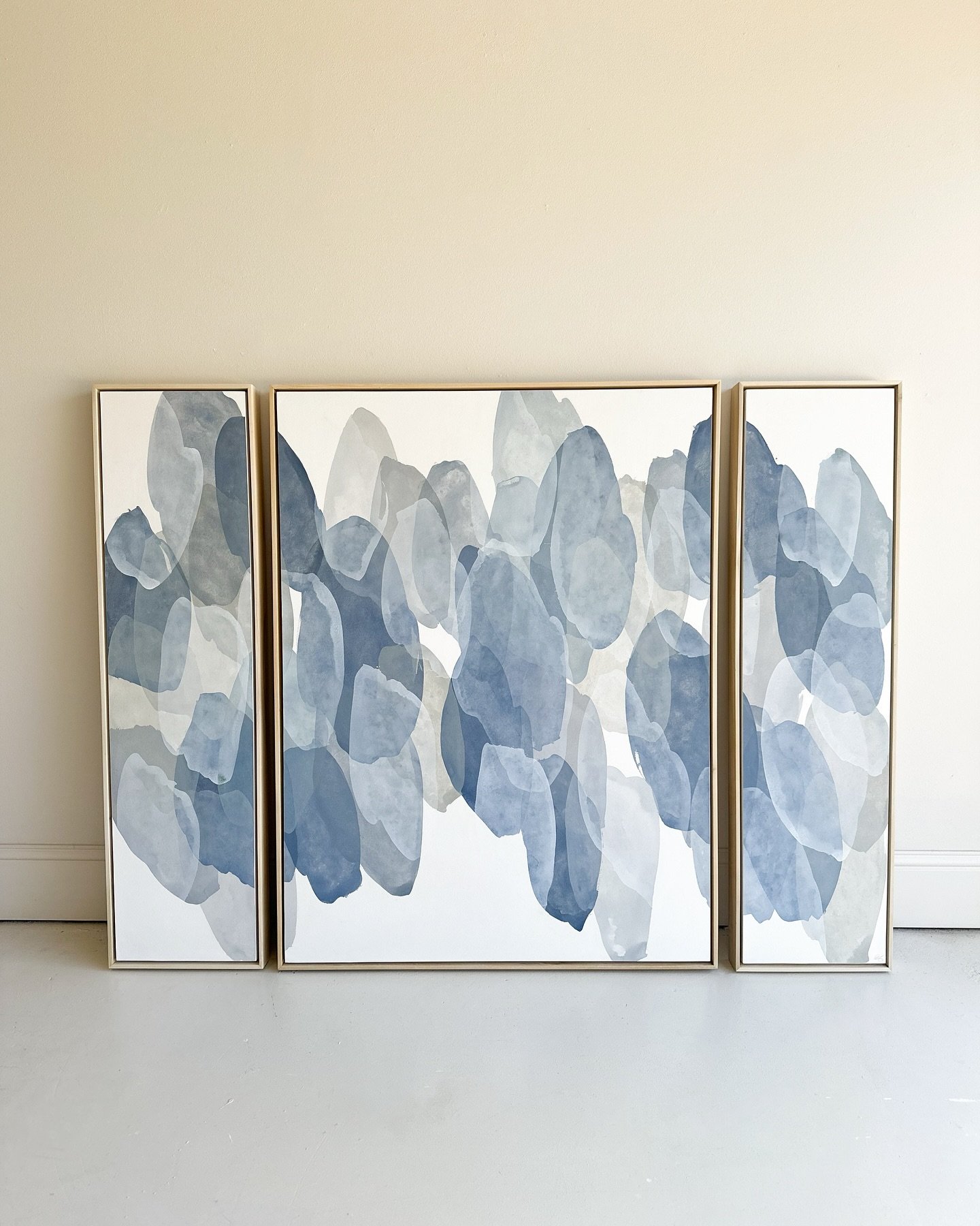 &ldquo;In Seventh Heaven&rdquo; with this gorgeous new triptych, now available at @magiccityartconnection in Birmingham, AL! This size is so popular for those above the bed pieces or dining rooms. Totaling 48x65&rdquo; this piece works perfect on any