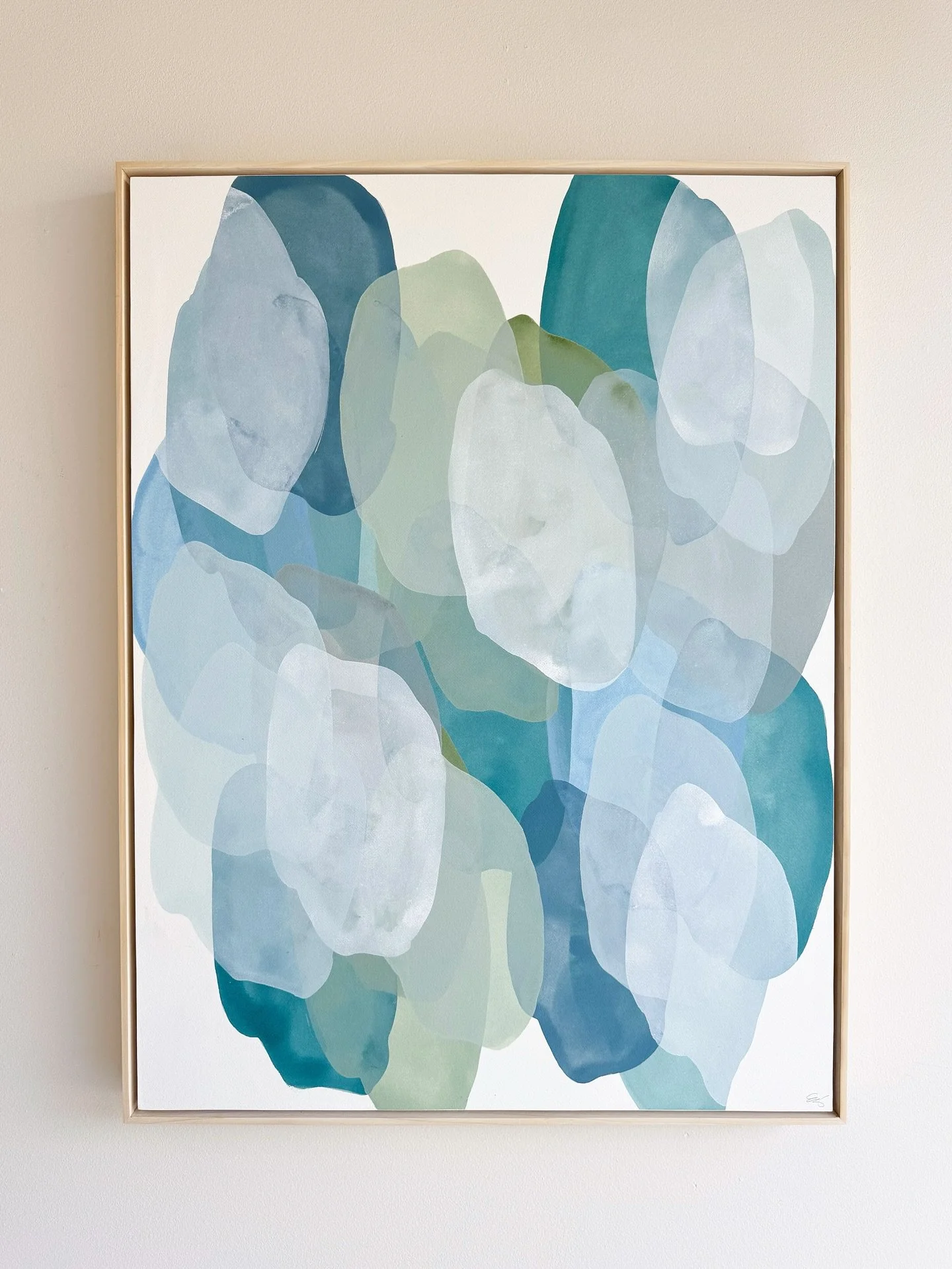 When the painting comes with a fun title&hellip;🙃&ldquo;Boogie Woogie&rdquo; |30x40| watercolor paper mounted to a premier wood panel. Handmade natural wood floater frame. Now available on the website! 
.
.
.
.
.
.
#boogiewoogie #boogieshoes #iwanna