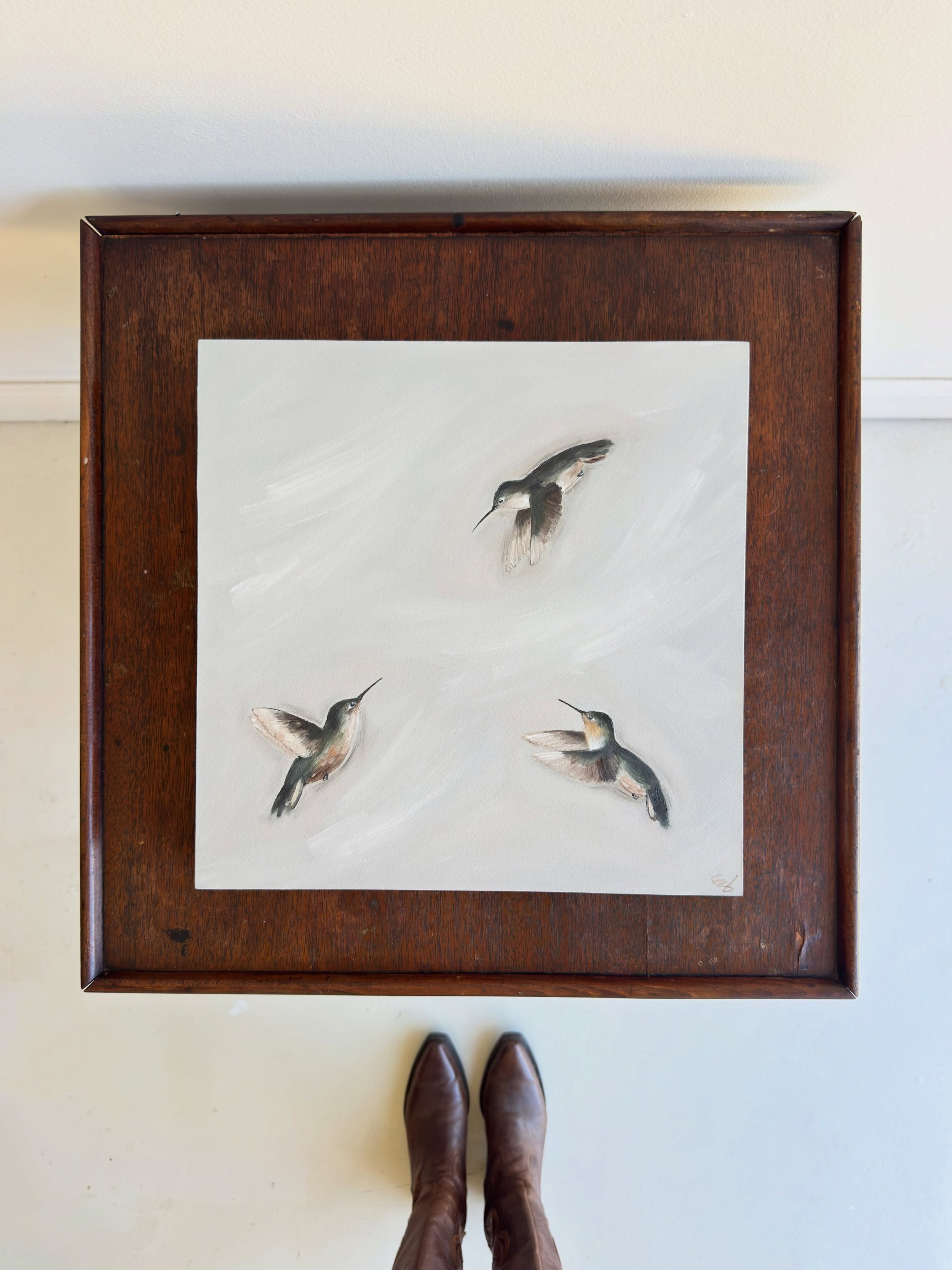 Is it boot season yet?! 🤎

&ldquo;Morning Flight&rdquo; |14x14|, original oil on paper mounted to a cradled wood panel with natural wood sides. Available @thefoyerbr in Baton Rouge, LA.
