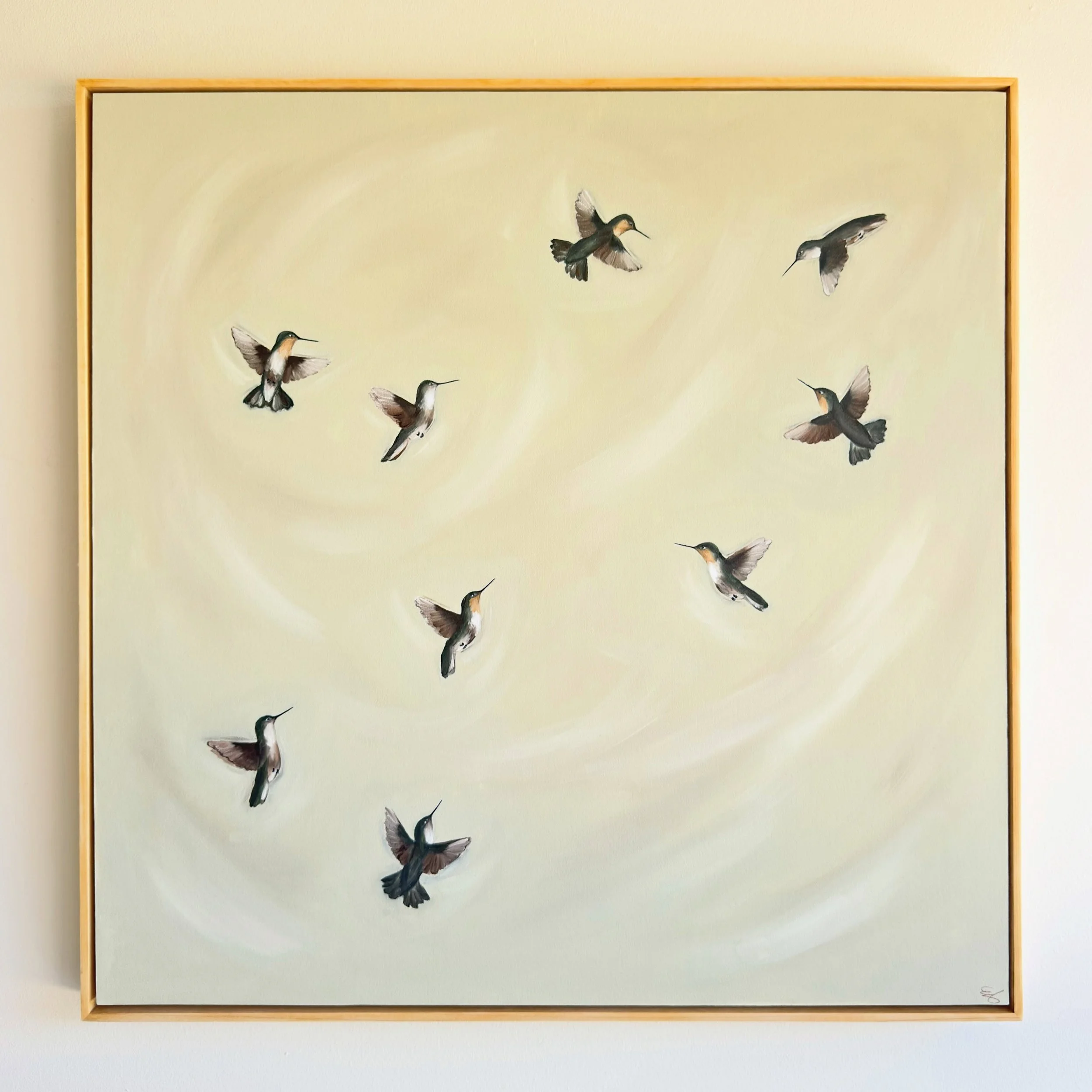 Just as one hummingbird commission is out the door, I&rsquo;ll be working on another in the upcoming weeks, and grateful doesn&rsquo;t even begin to cover it. 🤍

This one will be a 24x36, framed similarly to this piece, and I can&rsquo;t wait to sho