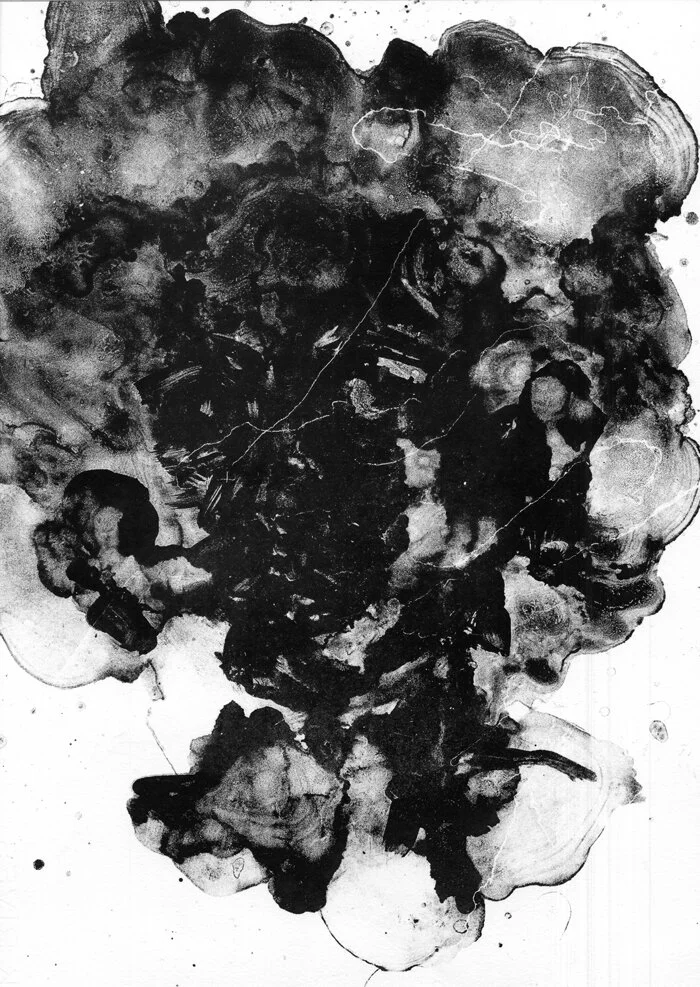 "Self-Portrait of A Black Woman", lithograph, 19" x 14"