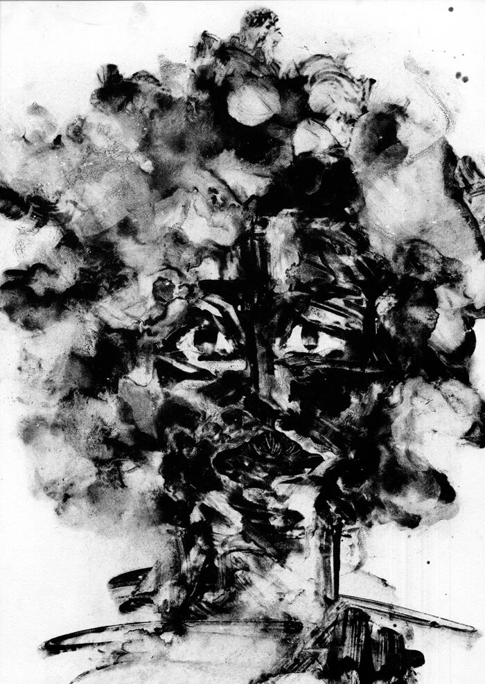 "Self-Portrait of A Black Woman", lithograph, 19" x 14"