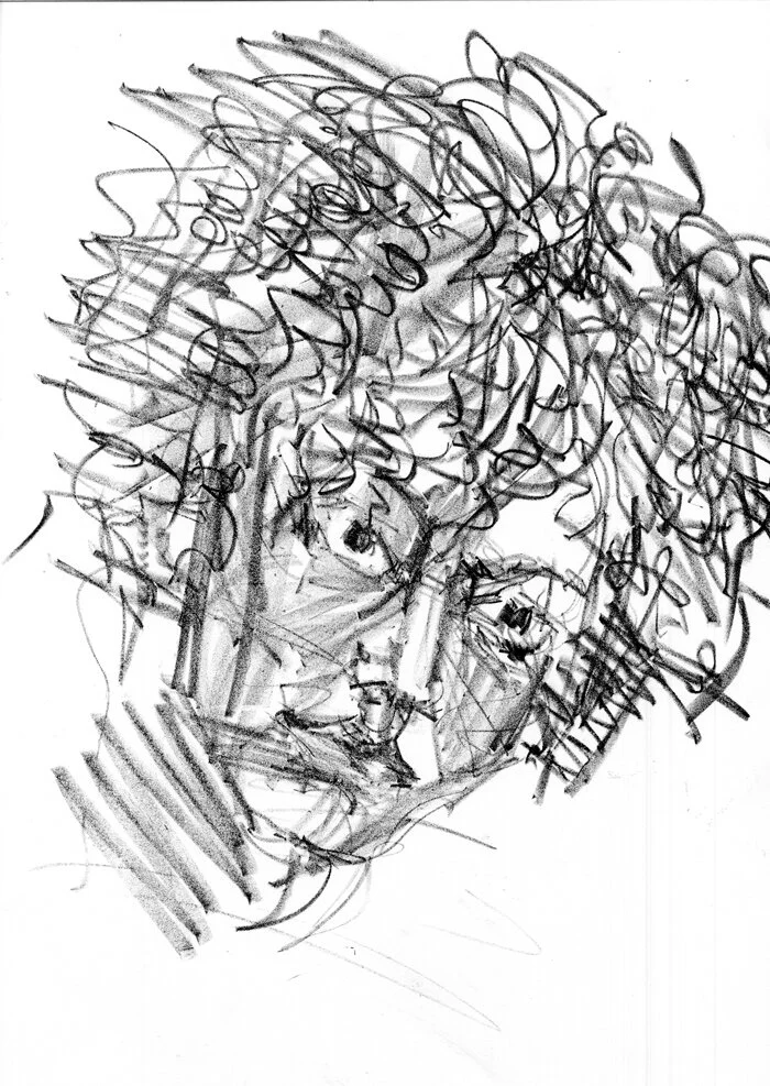"Self-Portrait of A Black Woman", lithograph, 19" x 14"