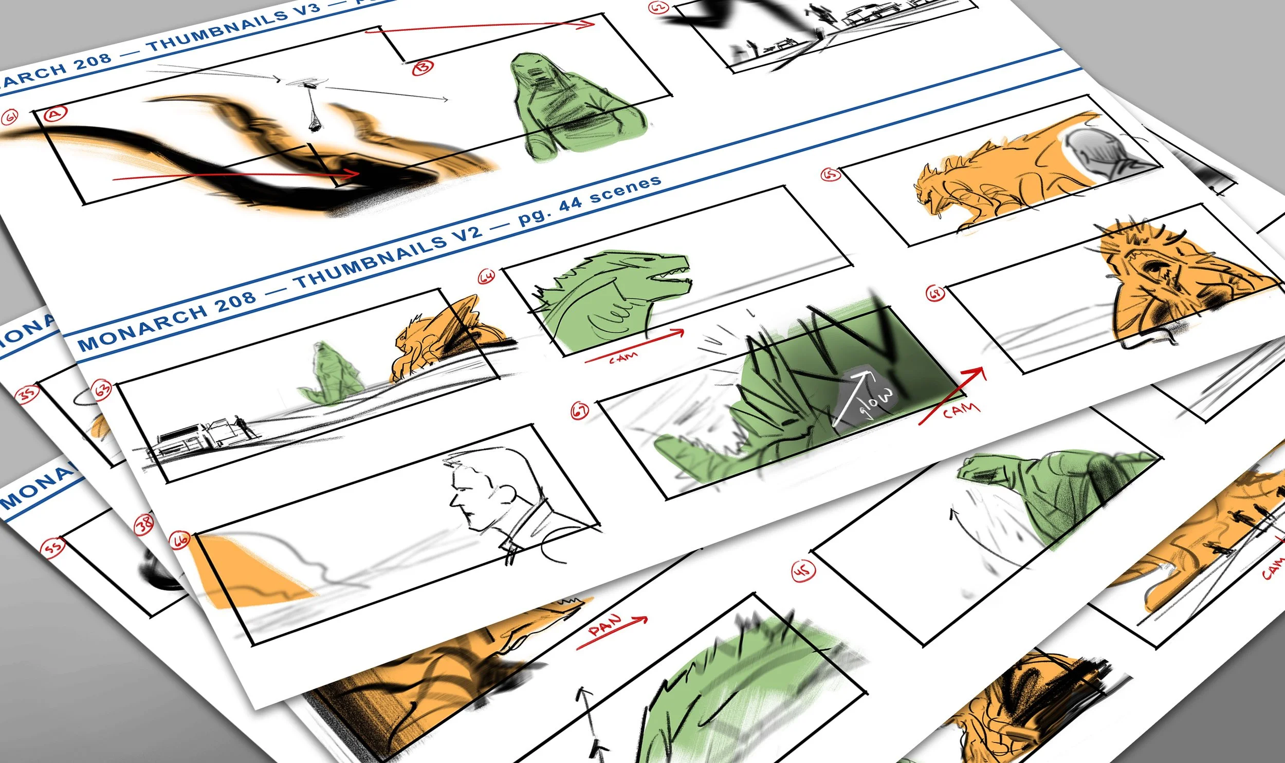 Monarch — Storyboard process
