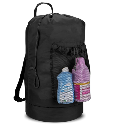 Backpack laundry bag for college students