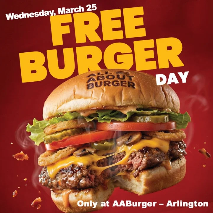 Free Burger Day in Arlington – All About Burger