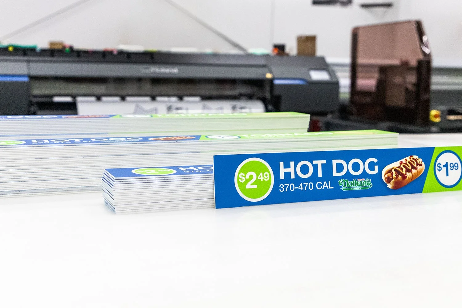 Hot Dog Point of Purchase Signs
