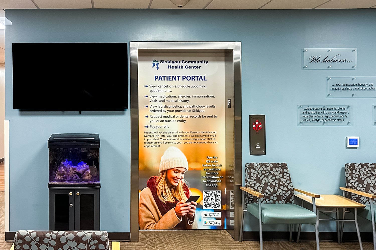 Siskiyou Community Health Elevator Wrap