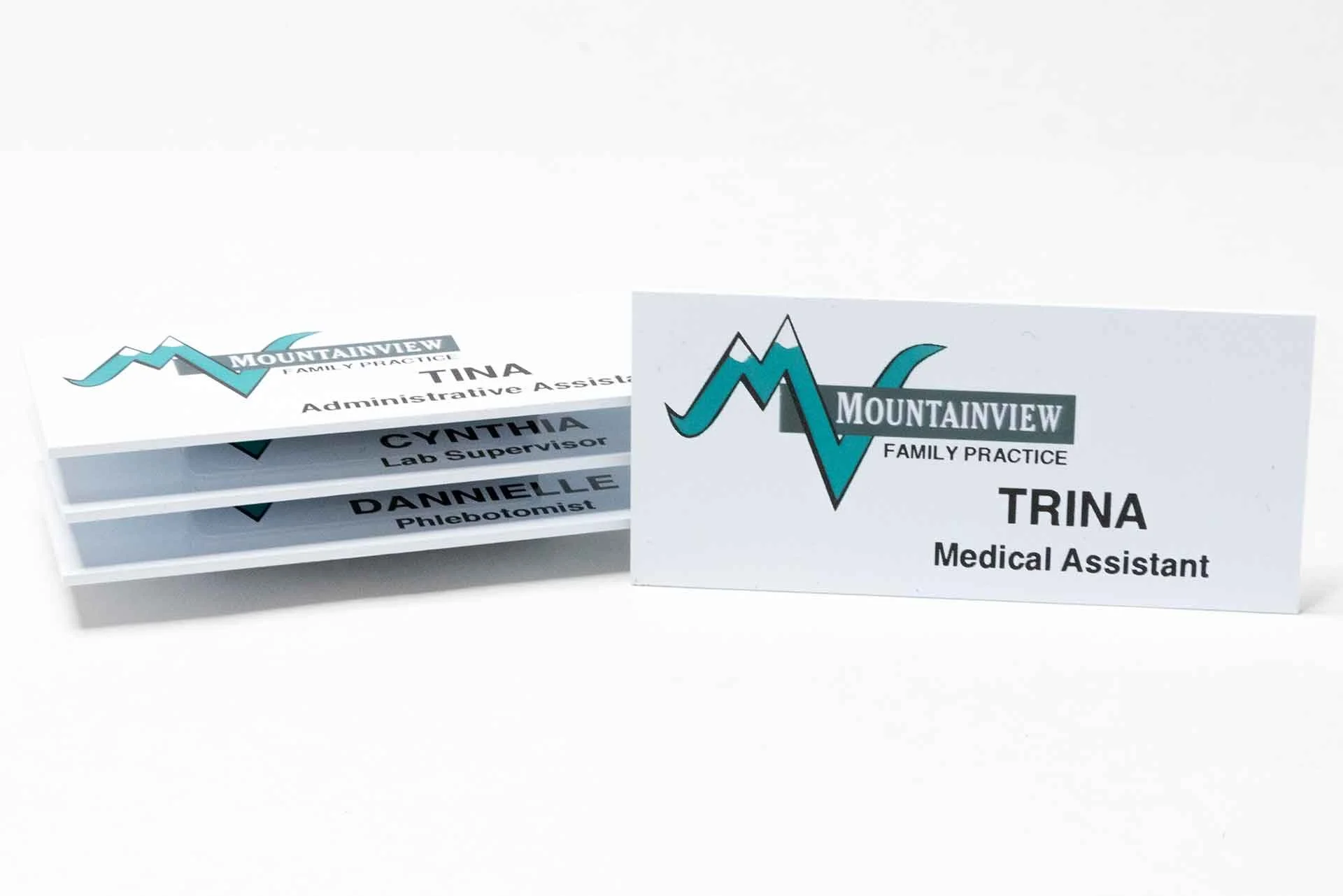 Various Magnetic Name Badges for Mountainview 