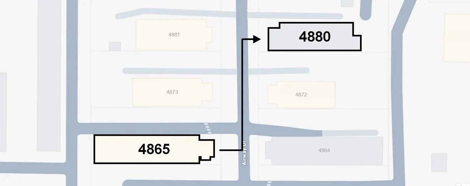 We’ve Moved Back to 4880 Airway Drive!