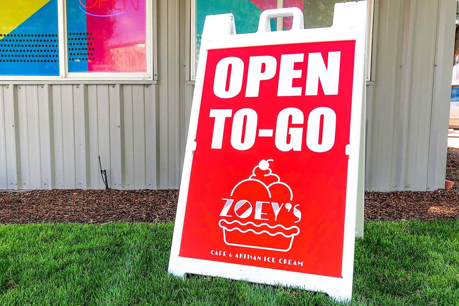 Open To Go A-Frame Sign by BiG sign fx