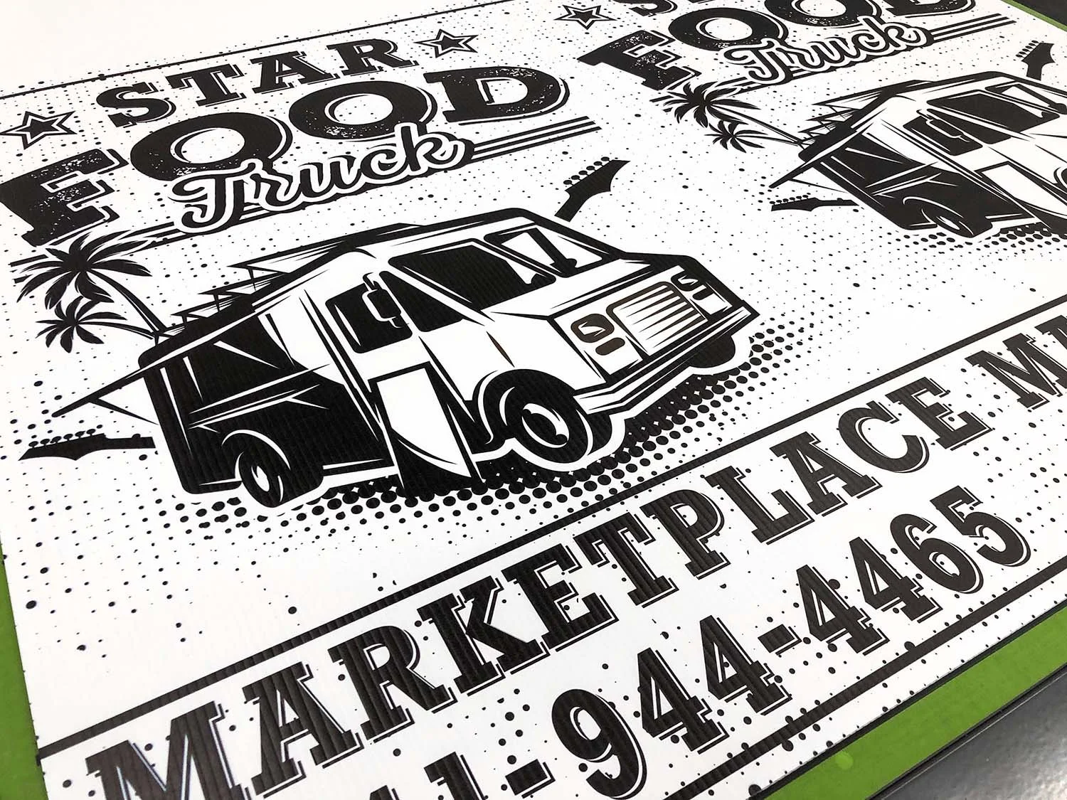 Corrugated Plastic Sign Printing Example