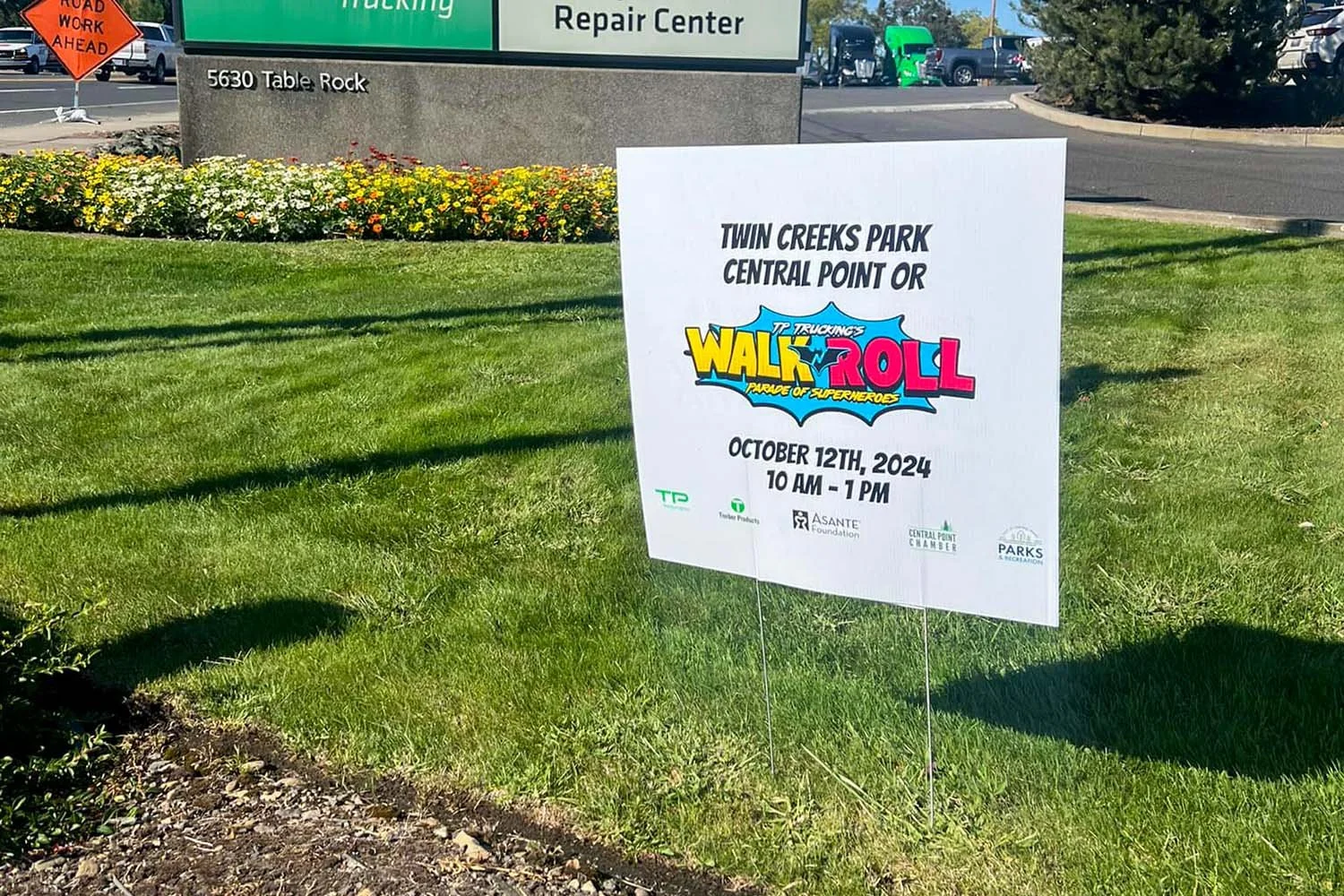 Walk n Roll Yard Sign Example