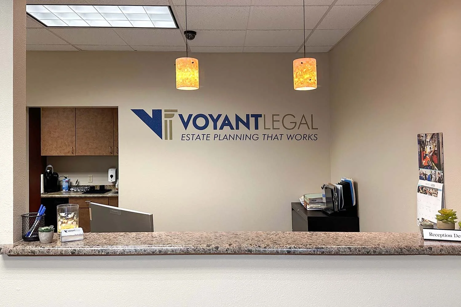 Printed Wall Vinyl Lettering Example