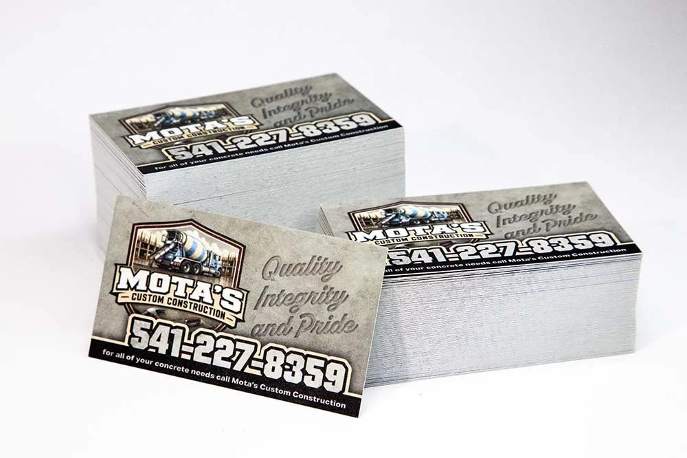 Mota's Custom Construction Business Cards