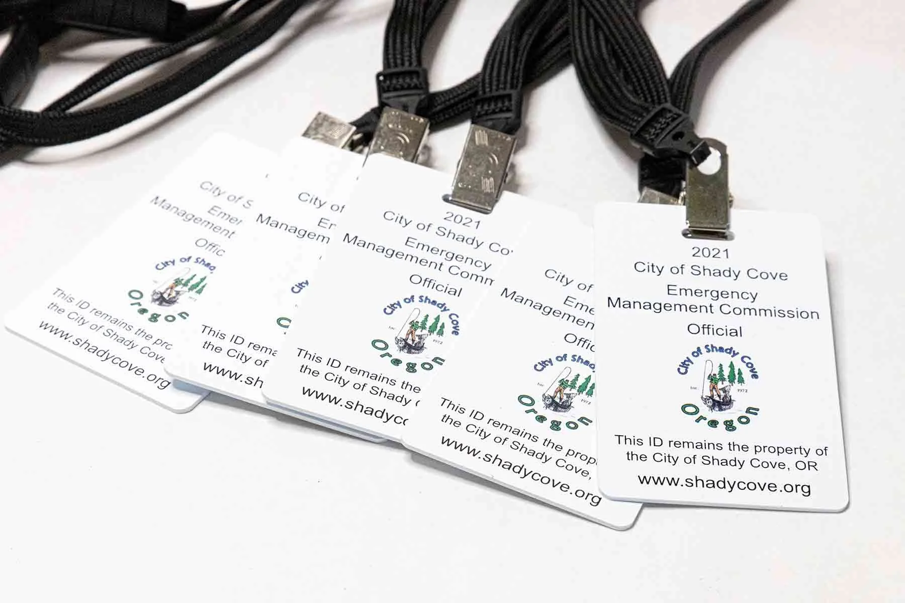 ID Badges with Black Lanyard