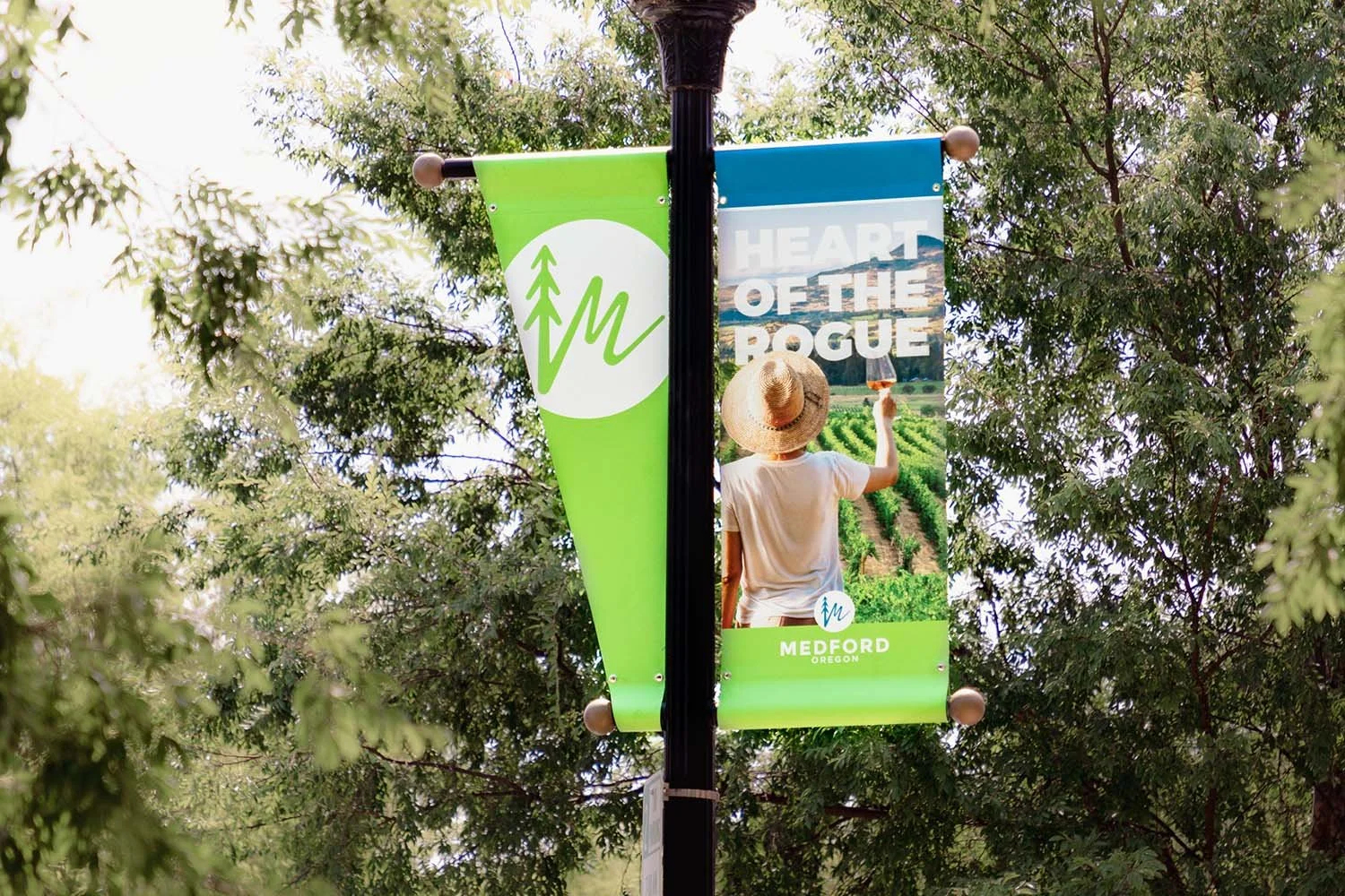 18oz Heavy Duty Pole Banner Example
