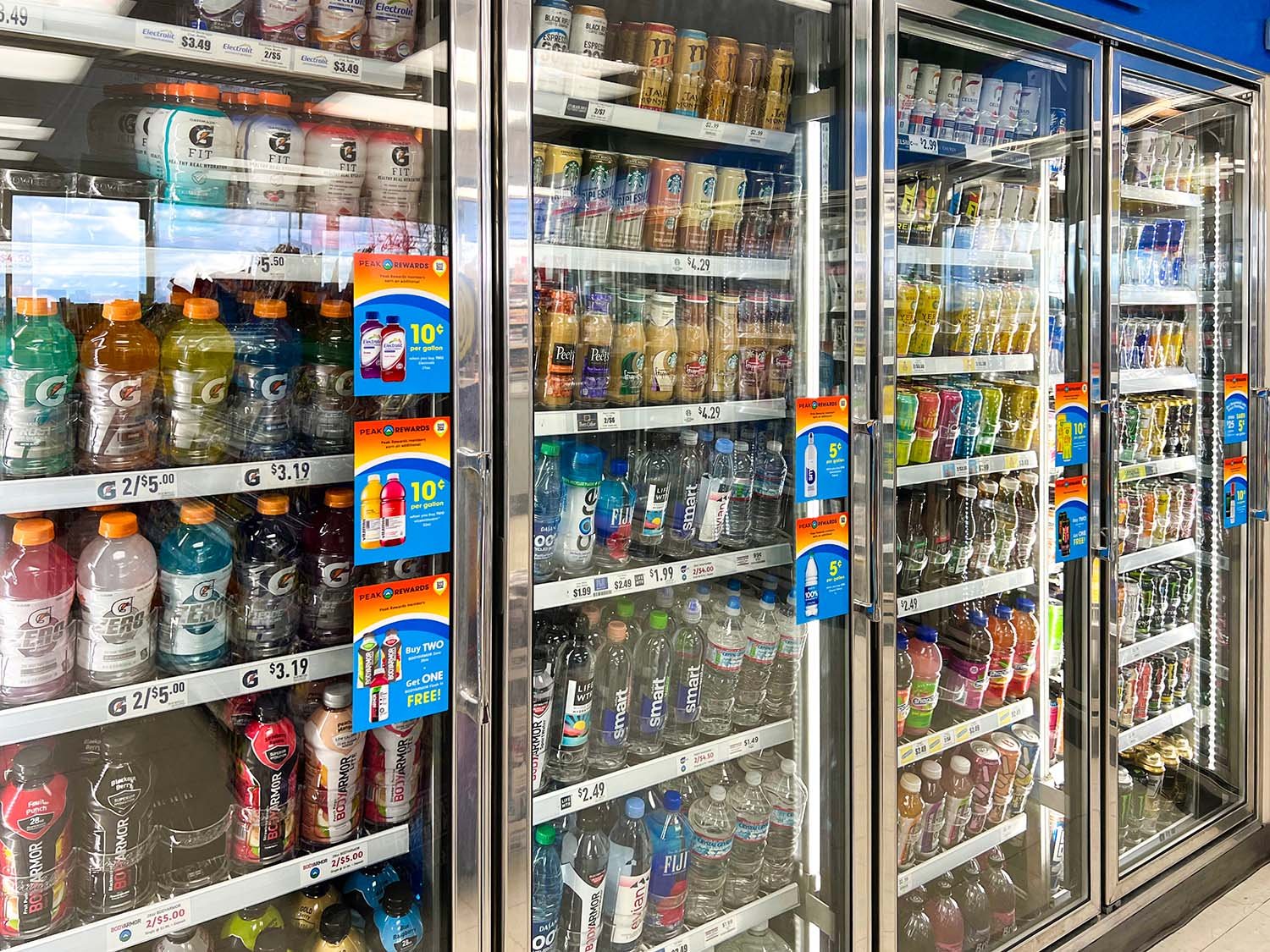 Point of Purchase Signage Cooler Cling Example