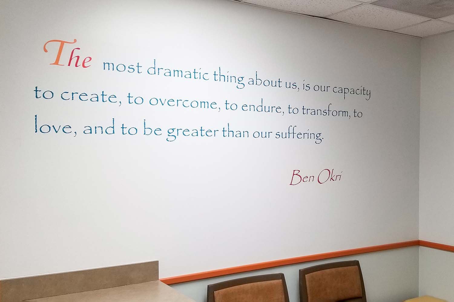 Mercy Medical Vinyl Lettering Quote by BiG sign fx