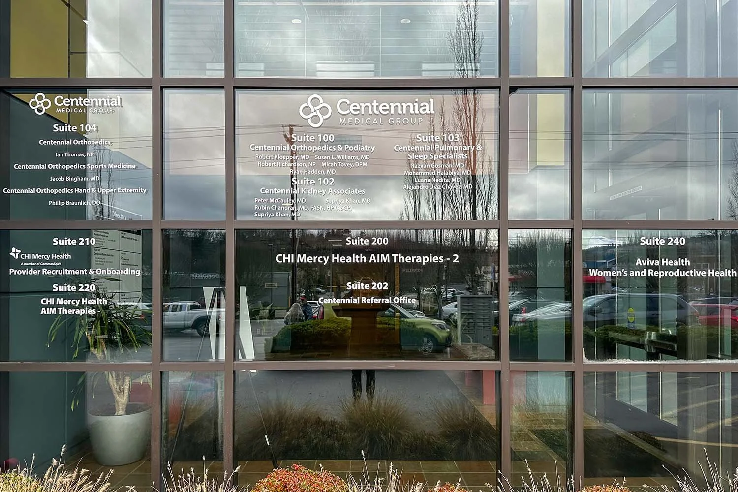 Window Directory for Mercy Medical Center Example