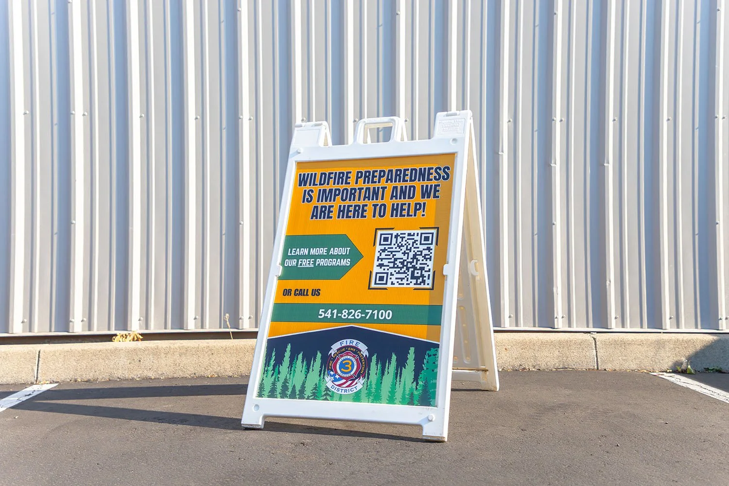 A-Frame Sign Inserts for Fire District 3