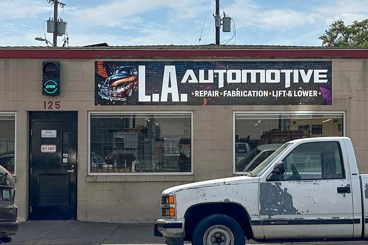 LA Automotive Building Sign Example
