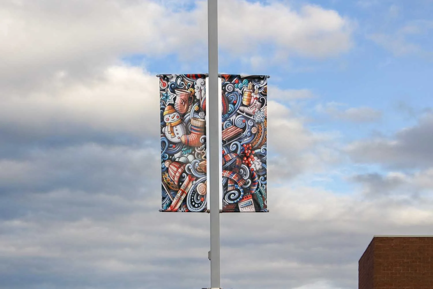 15oz Smooth Pole Banner Material Example