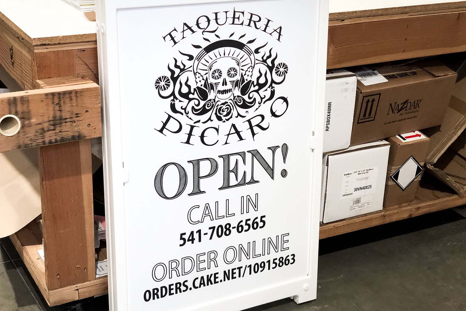 Open A-Frame Sign by BiG sign fx