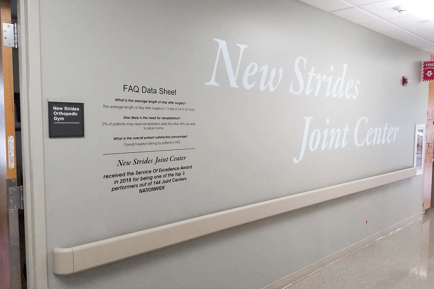 Wayfinding Vinyl Lettering Example