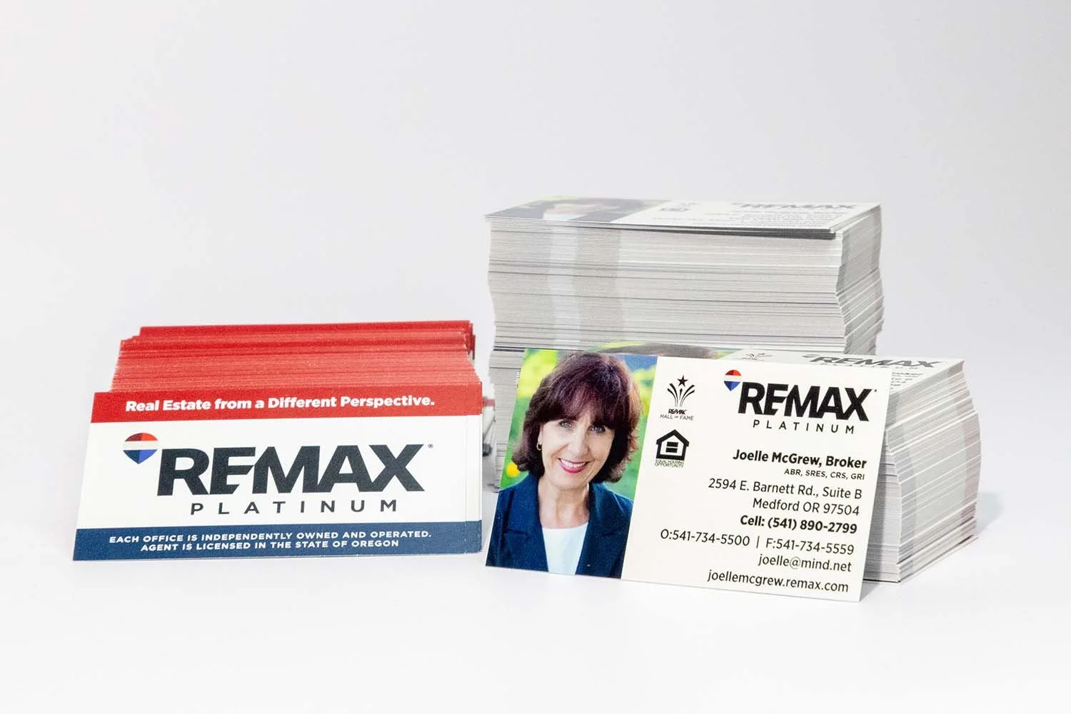 Joelle McGrew Custom Printed Remax Business Cards