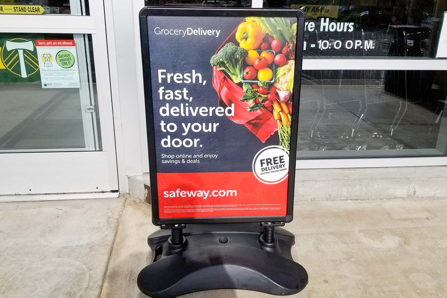 Safeway Sidewalk Sign by BiG sign fx