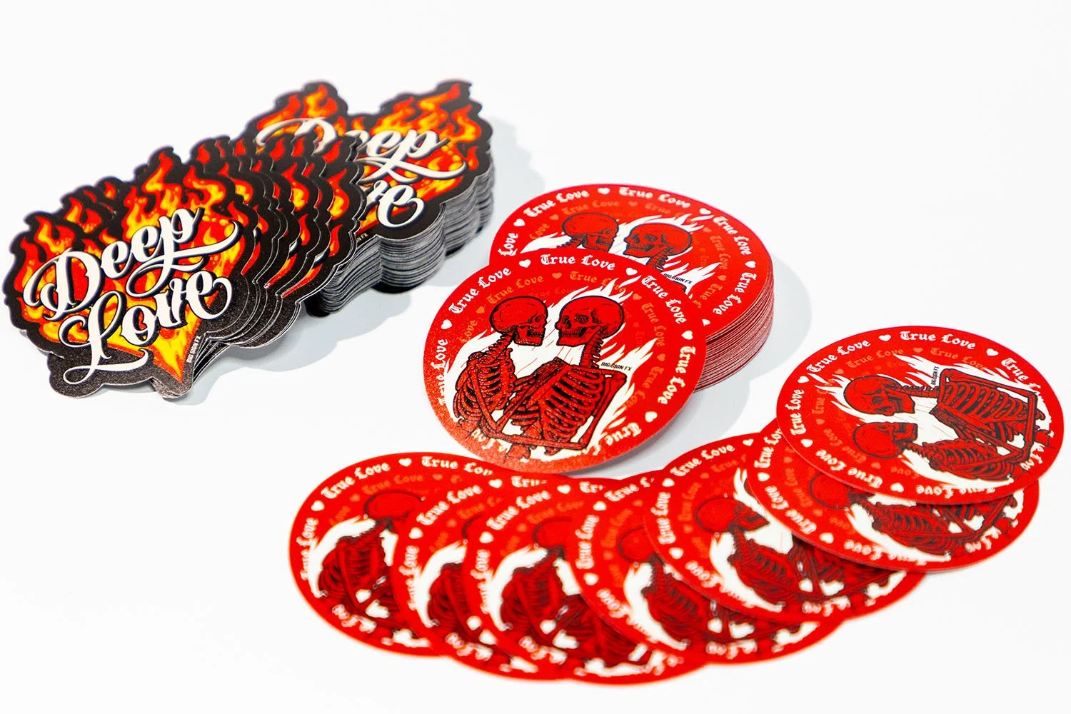 Die Cut Valentine Stickers