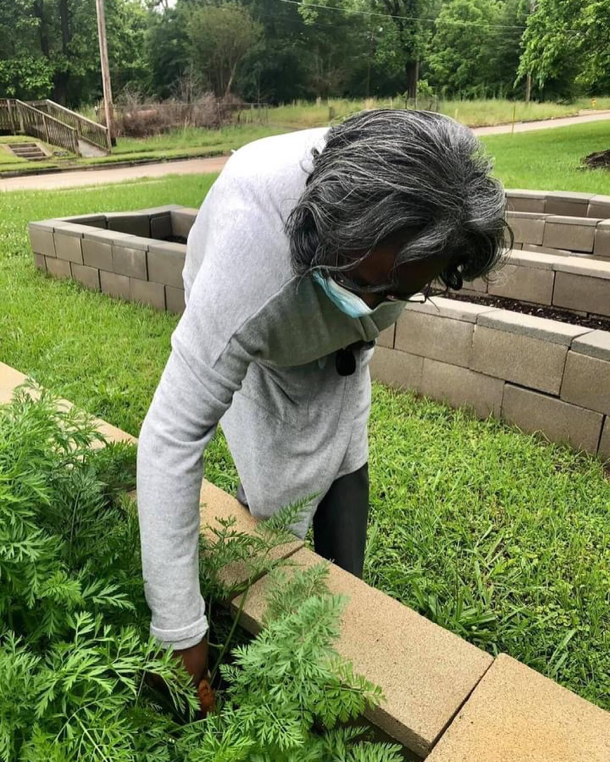 &ldquo;The first time you do a thing is always exciting&rdquo;. - Agatha Christie

Alberta Davis at the St. Rest Baptist Church Community Garden.