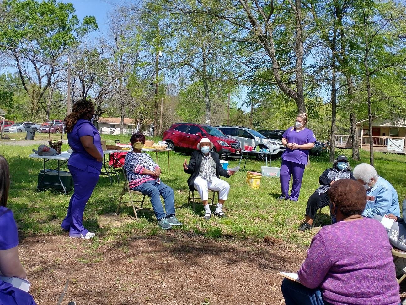 Part of the We Grow Together! Coalition&rsquo;s mission is to support the development of Community Health Hubs. One aspect of a Community Health Hub is to provide health and nutrition education. Nursing students from NSU School of Nursing came to the