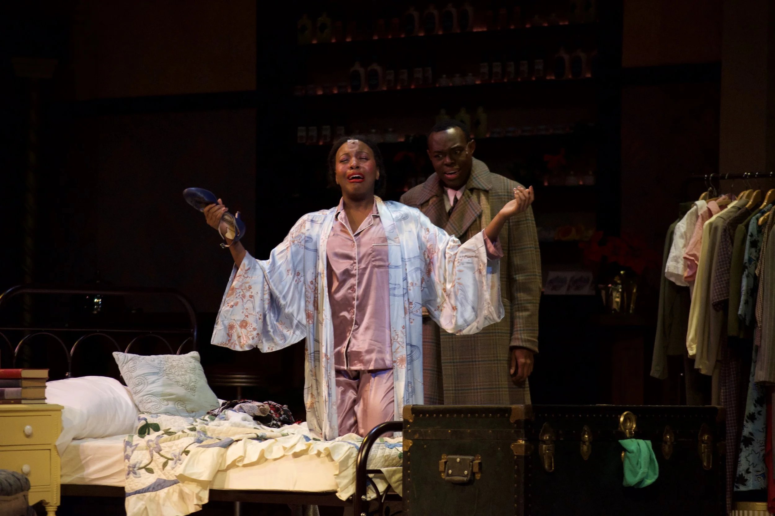 She Loves Me by Joe Masteroff |
1934 Budapest |
Scenic Design by Leo Fuller |
Lighting Design by Harrison Best |
Photos by Drew Lotter