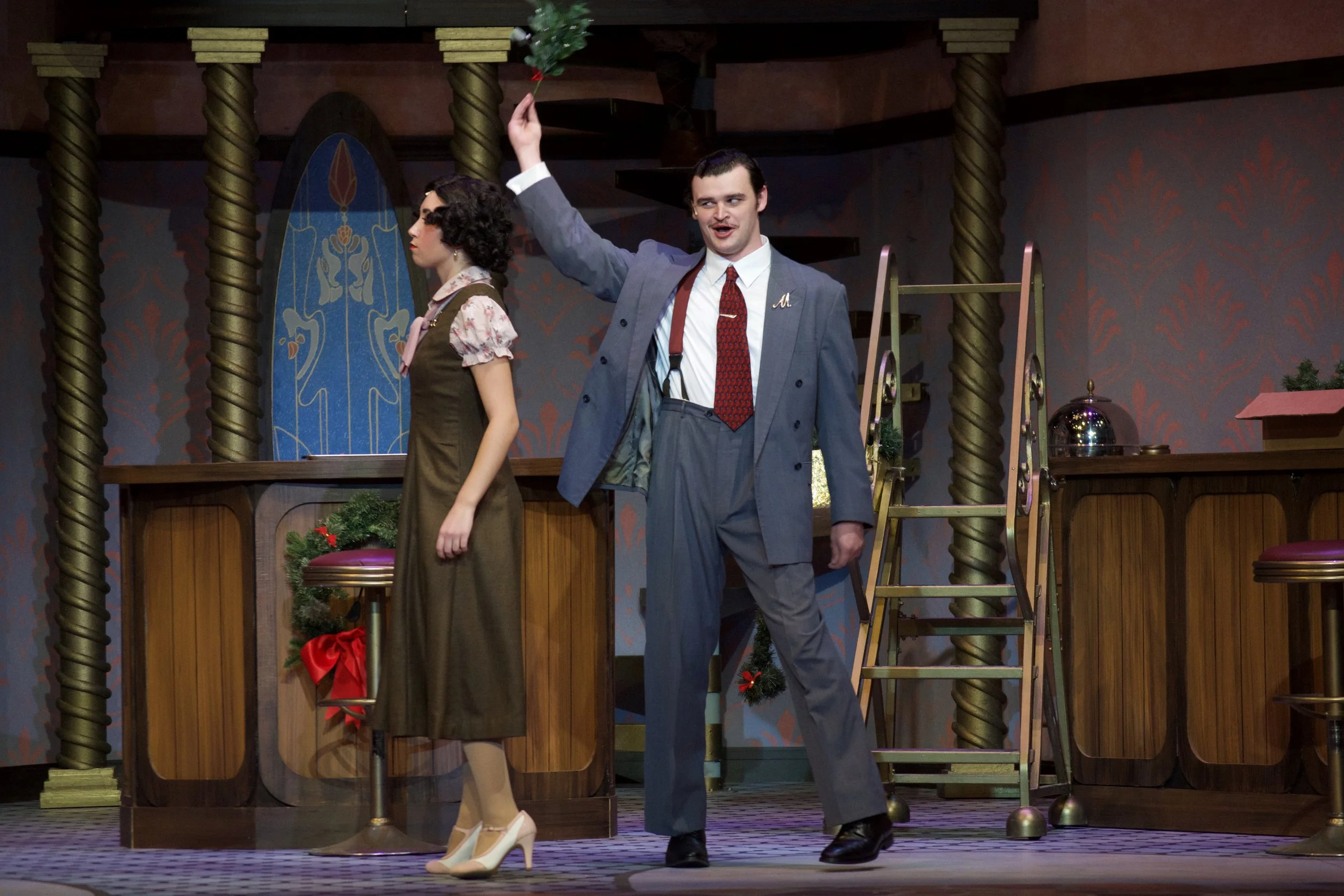 She Loves Me by Joe Masteroff |
1934 Budapest |
Scenic Design by Leo Fuller |
Lighting Design by Harrison Best |
Photos by Drew Lotter