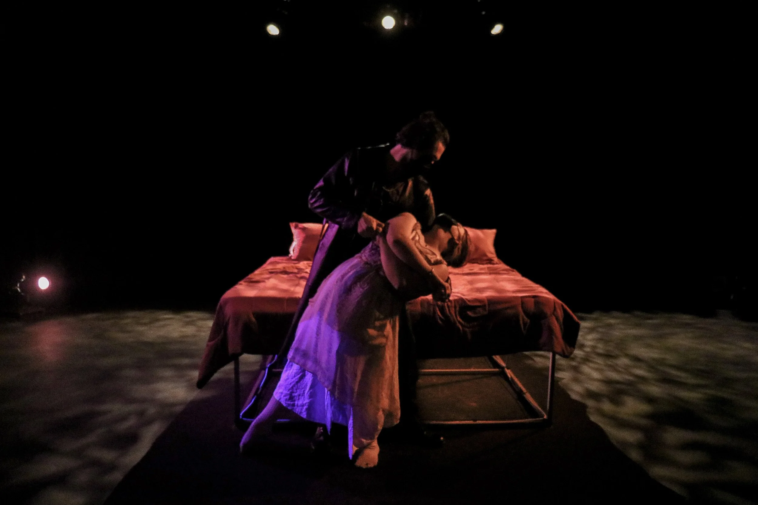 What Happened While Hero Was Dead by Meghan Brown |
Scenic Design by Erasmo Salinas |
Lighting Design by Harrison Best |
Photos by Drew Lotter