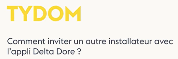 Comment inviter un autre installateur ?