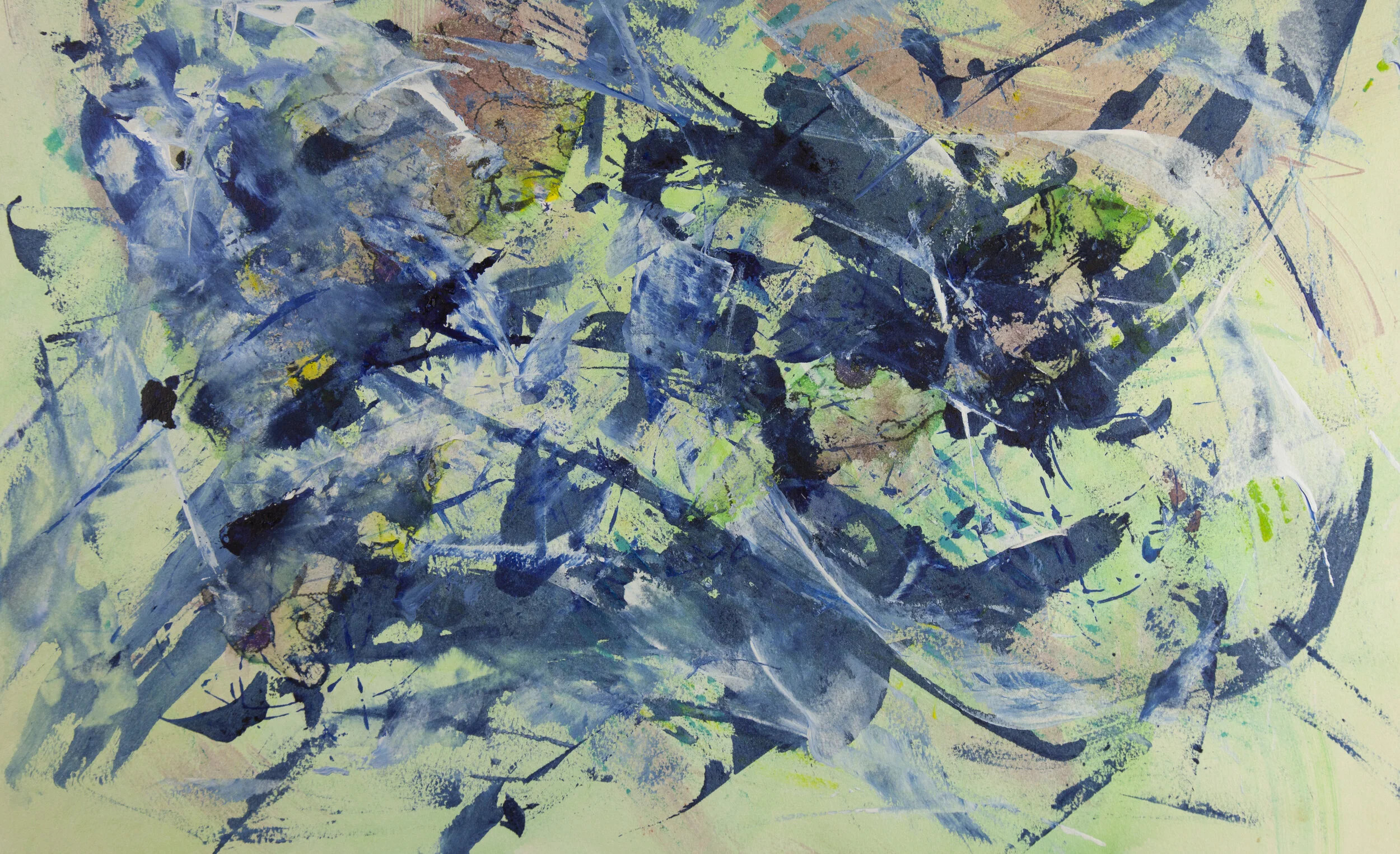 'Pond Design'  -  22 x 15  -  $550.00  (um/uf)