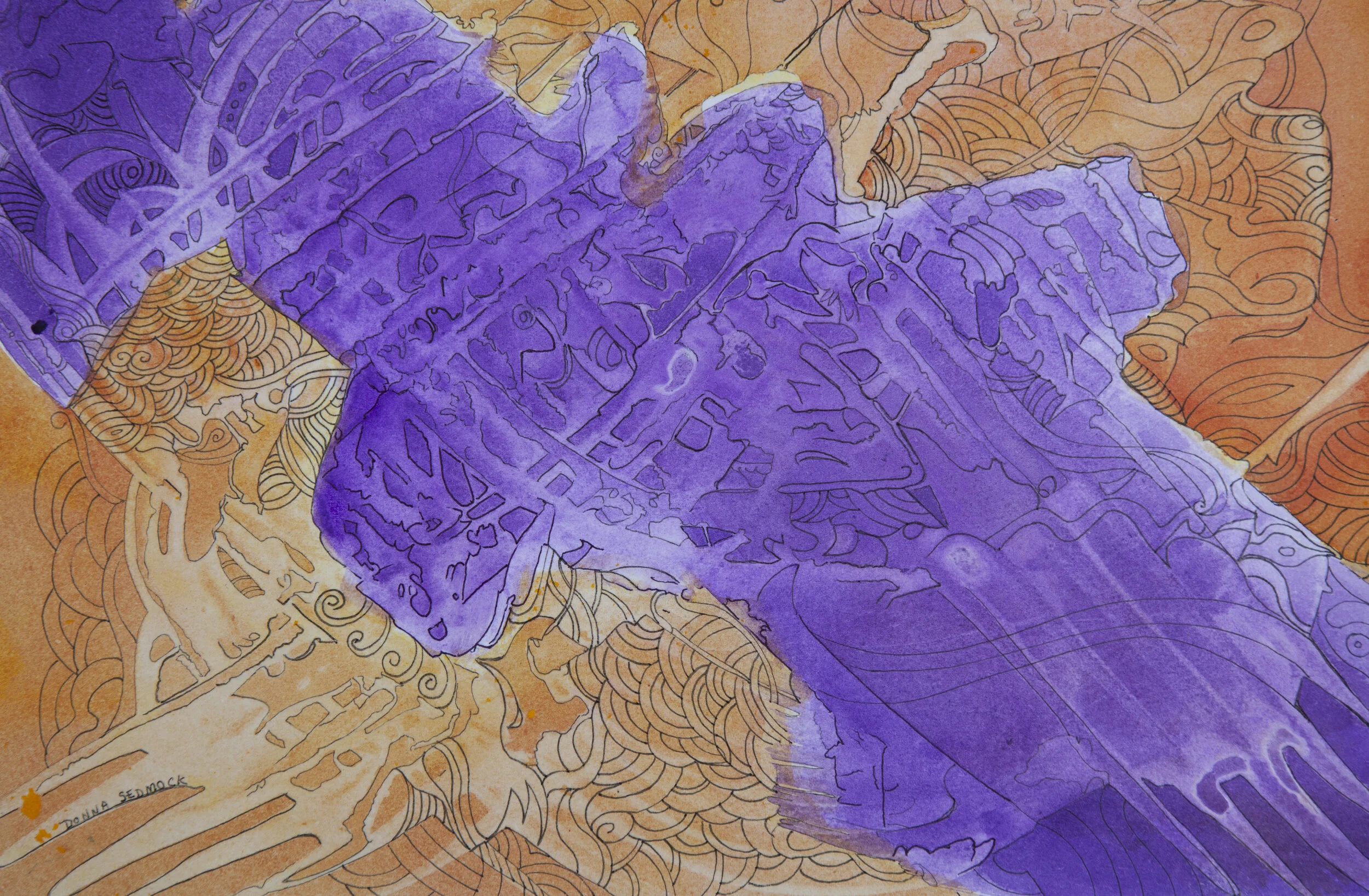 'Lavender Take-Over'  -  15 x 11  -  $405.00  (um/uf)