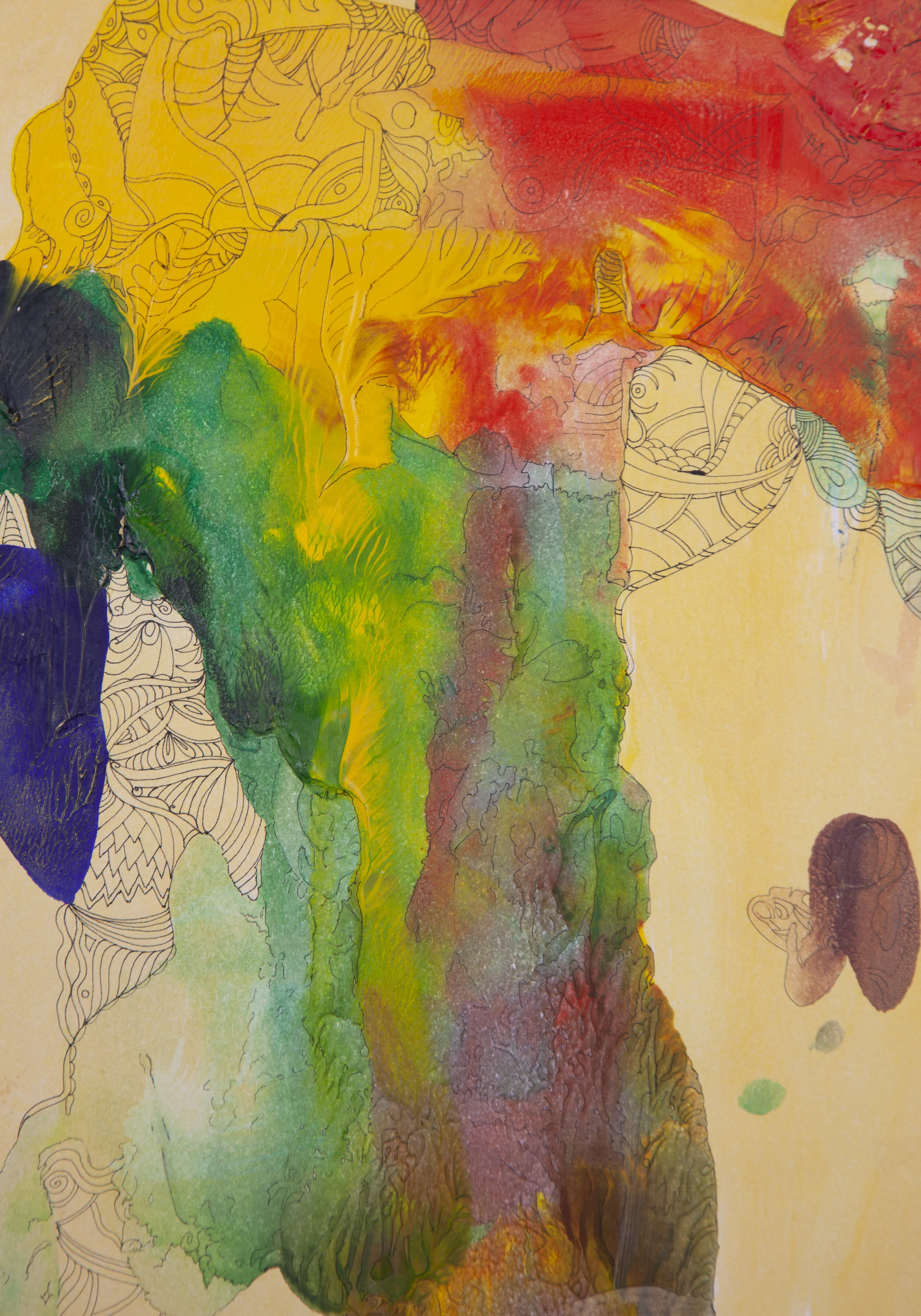 'Rainbow Detonation'  -  11 x 15  -  $405.00  (um/uf)