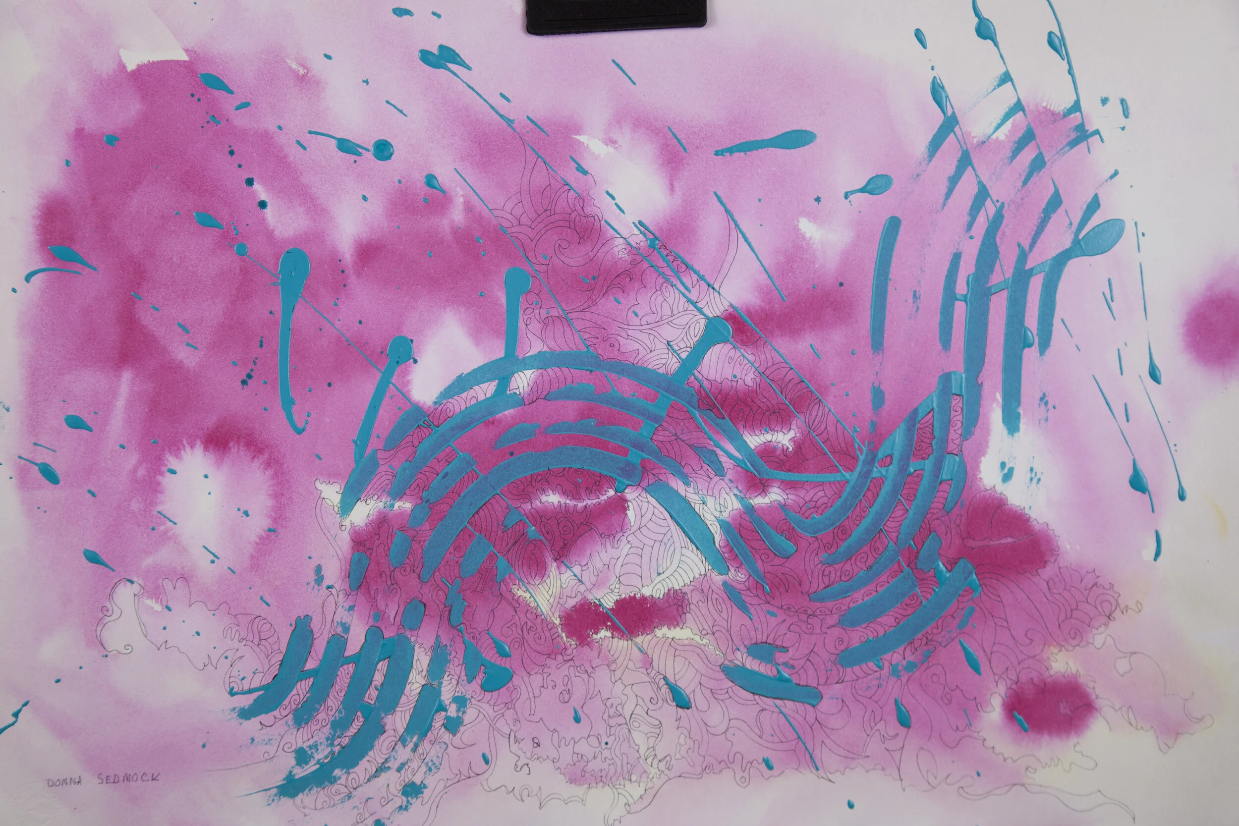 'Miami Night'  -  21 x 15  -  $550.00  (um/uf)