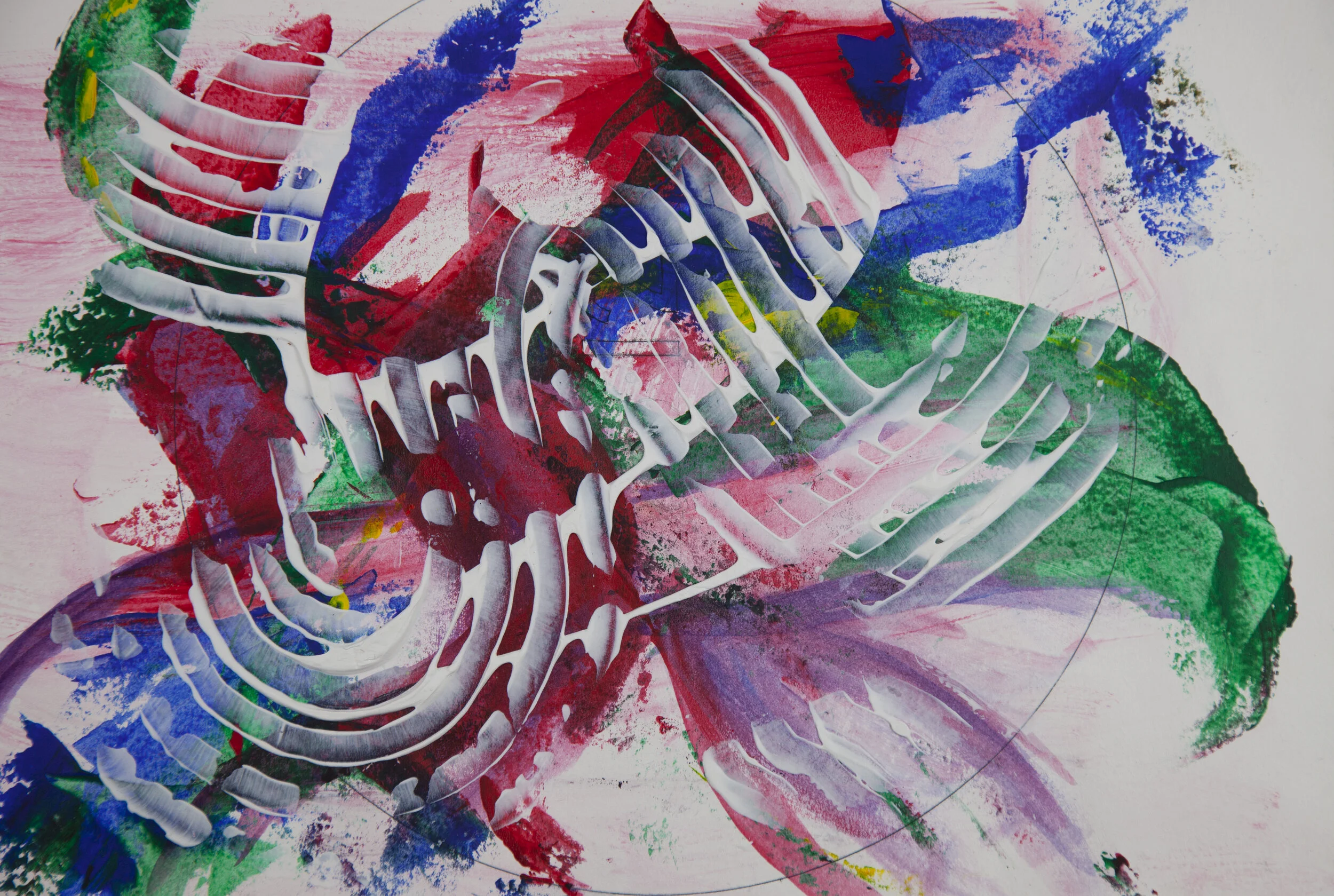 'Clown Doodle'  -  14 x 11  -  $395.00  (um/uf)