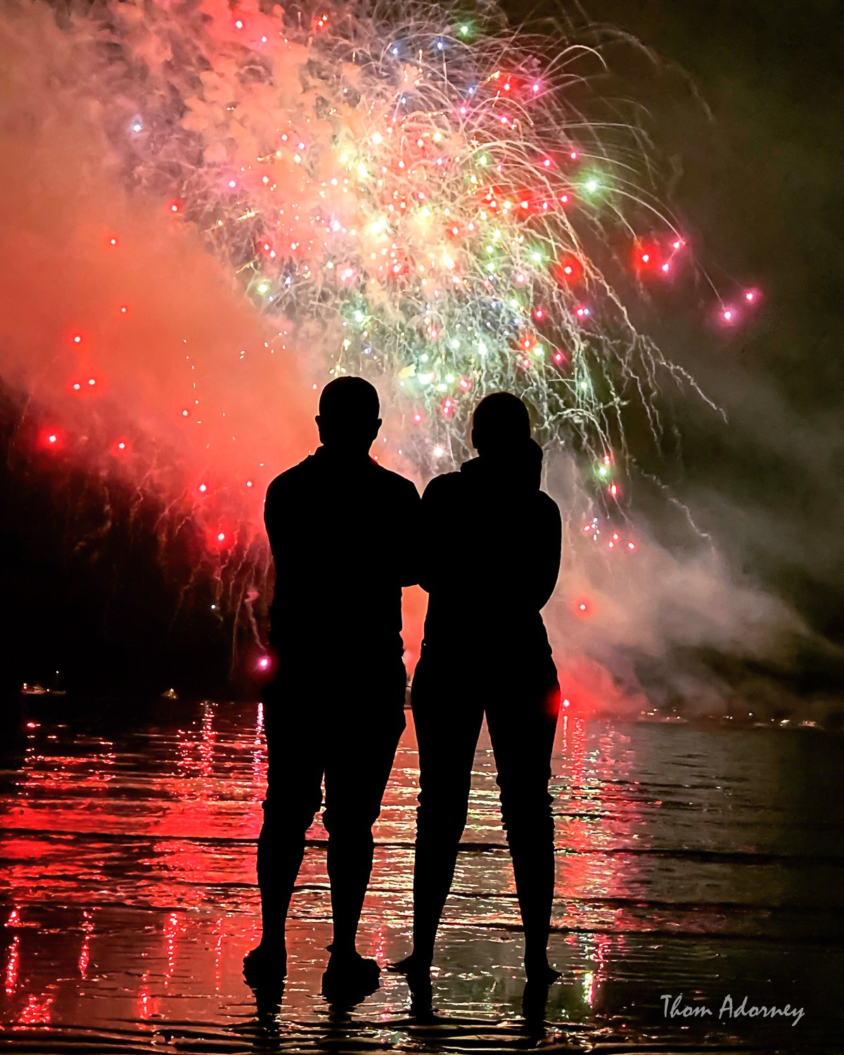 Thom Adorney - Fireworks on the Beach.jpg