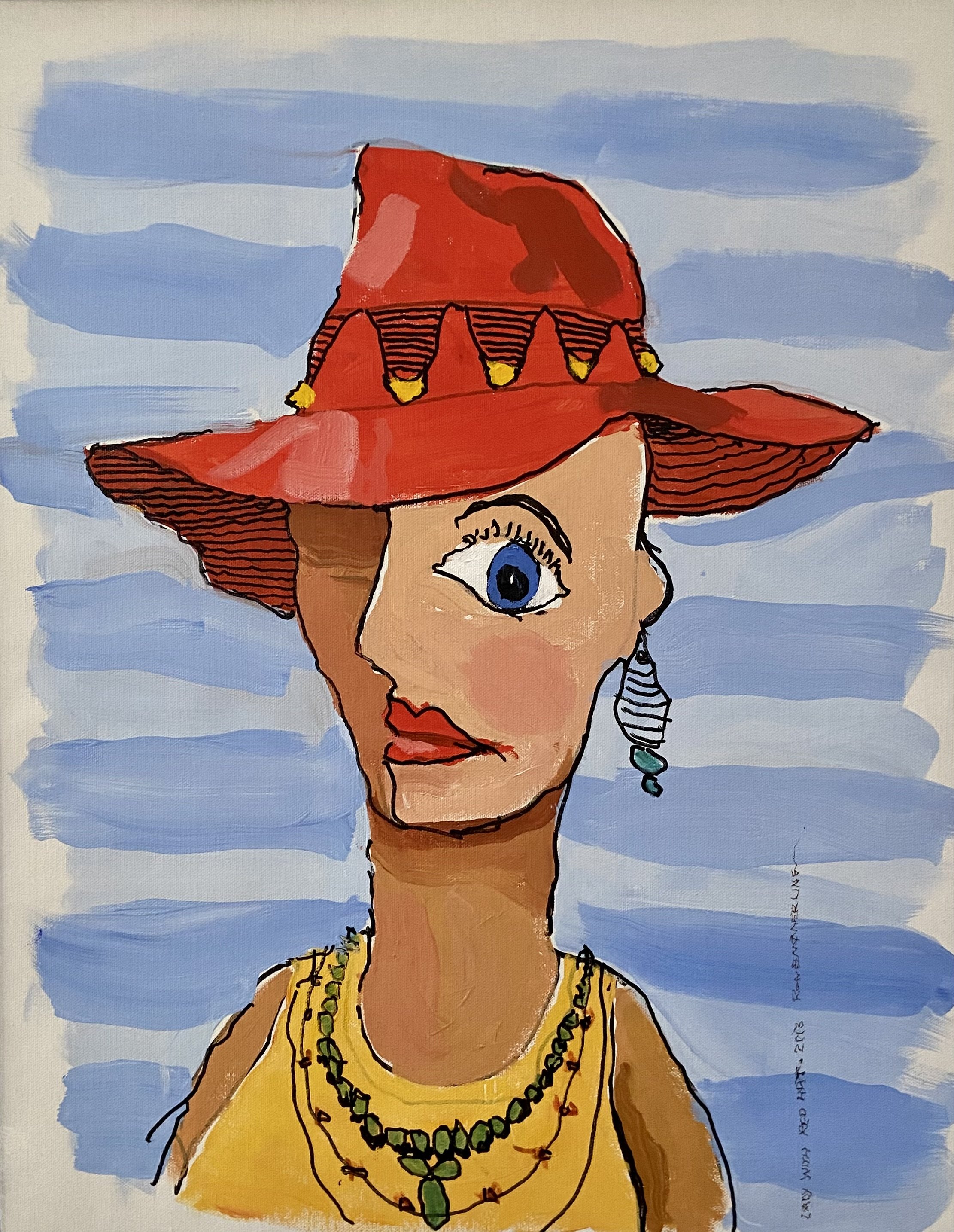 Ron Emmerling - Lady in Red Hat.jpg