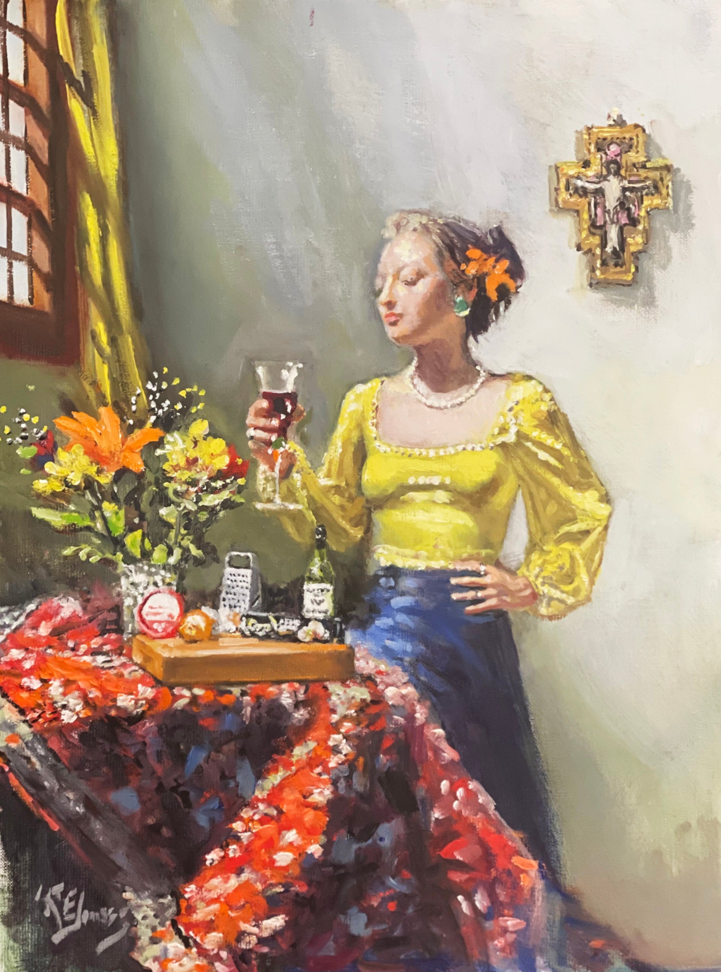 Richard Jones - Woman with Wine Glass.jpg