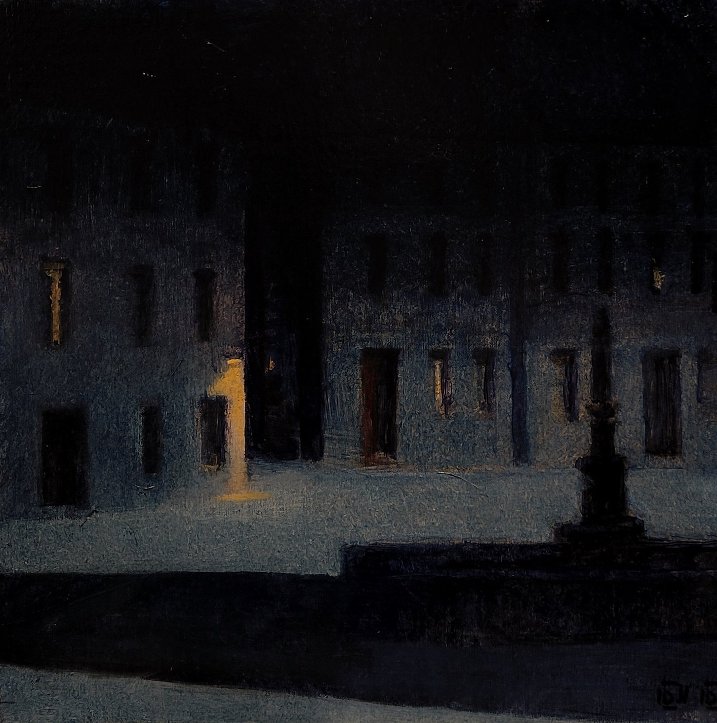 Donald Jurney - A Square in Moonlight.jpeg