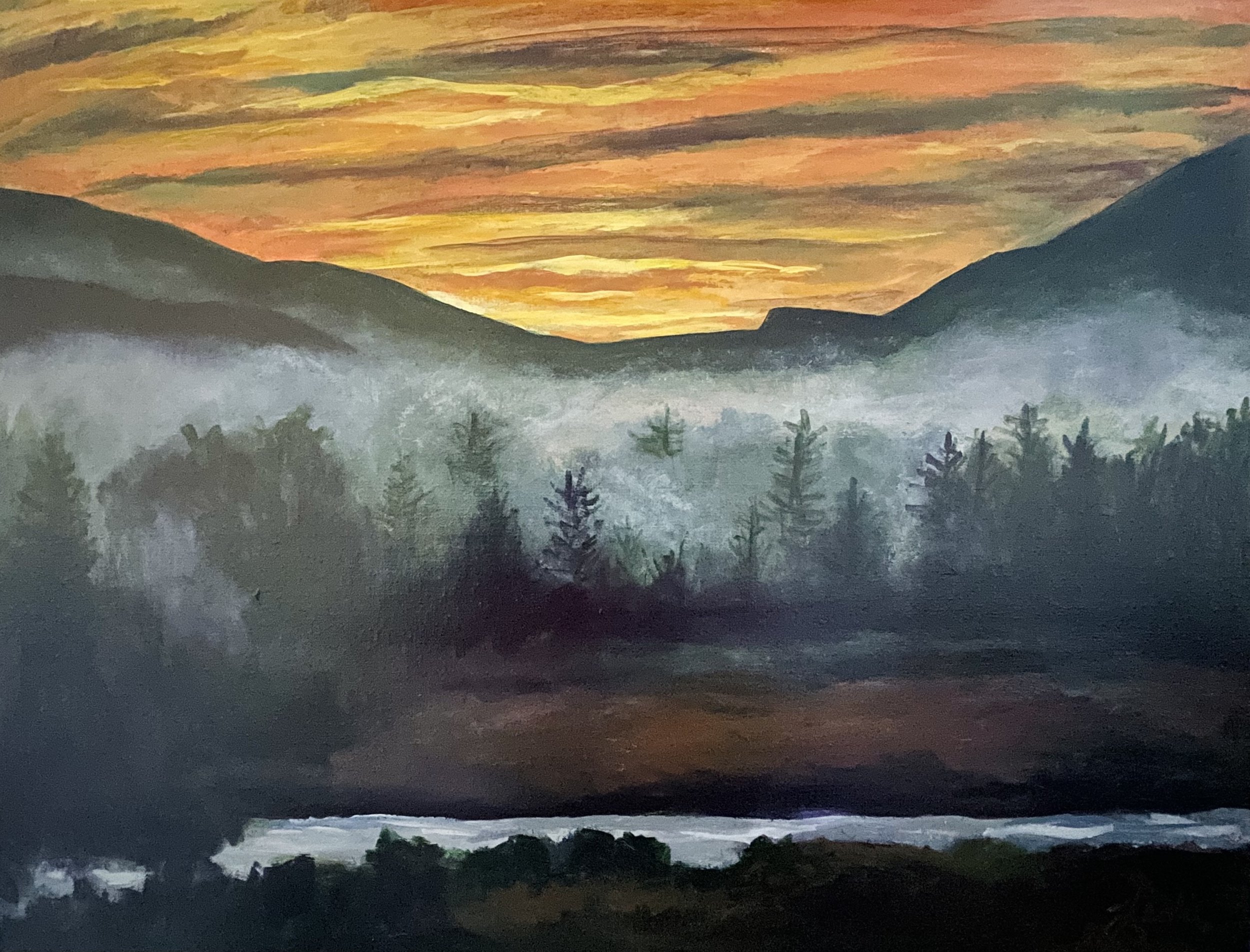 Leslie Scott-Lysan - Mountain Fog - Rt. 26 Newry, ME (Looking West to Grafton Notch State Park).jpg