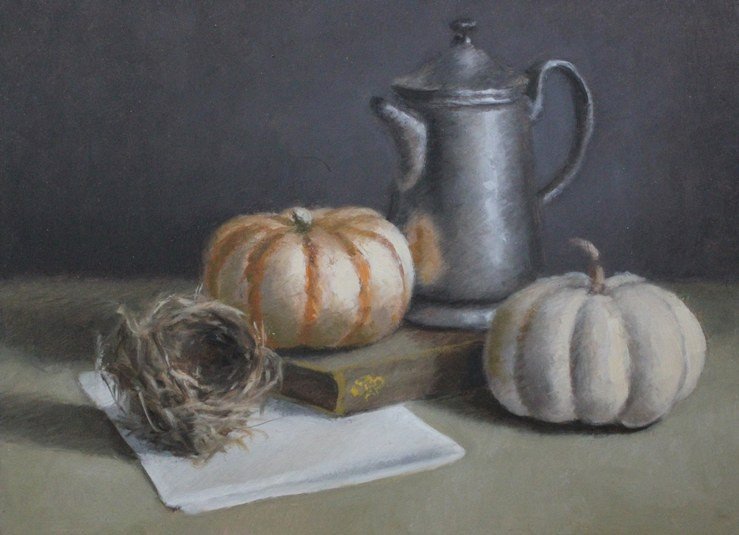 Jonathan Eiten - Fall Gourds with Silver.jpg