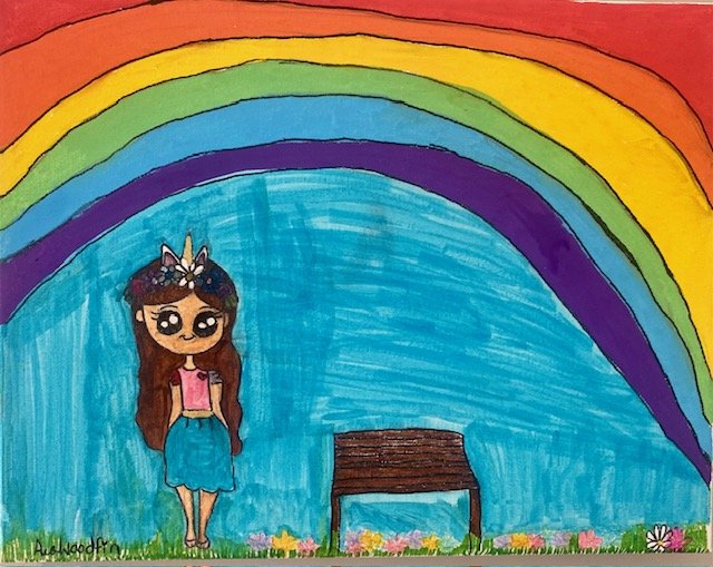 Ava Woodfin - Unicorn Under Rainbow.jpeg